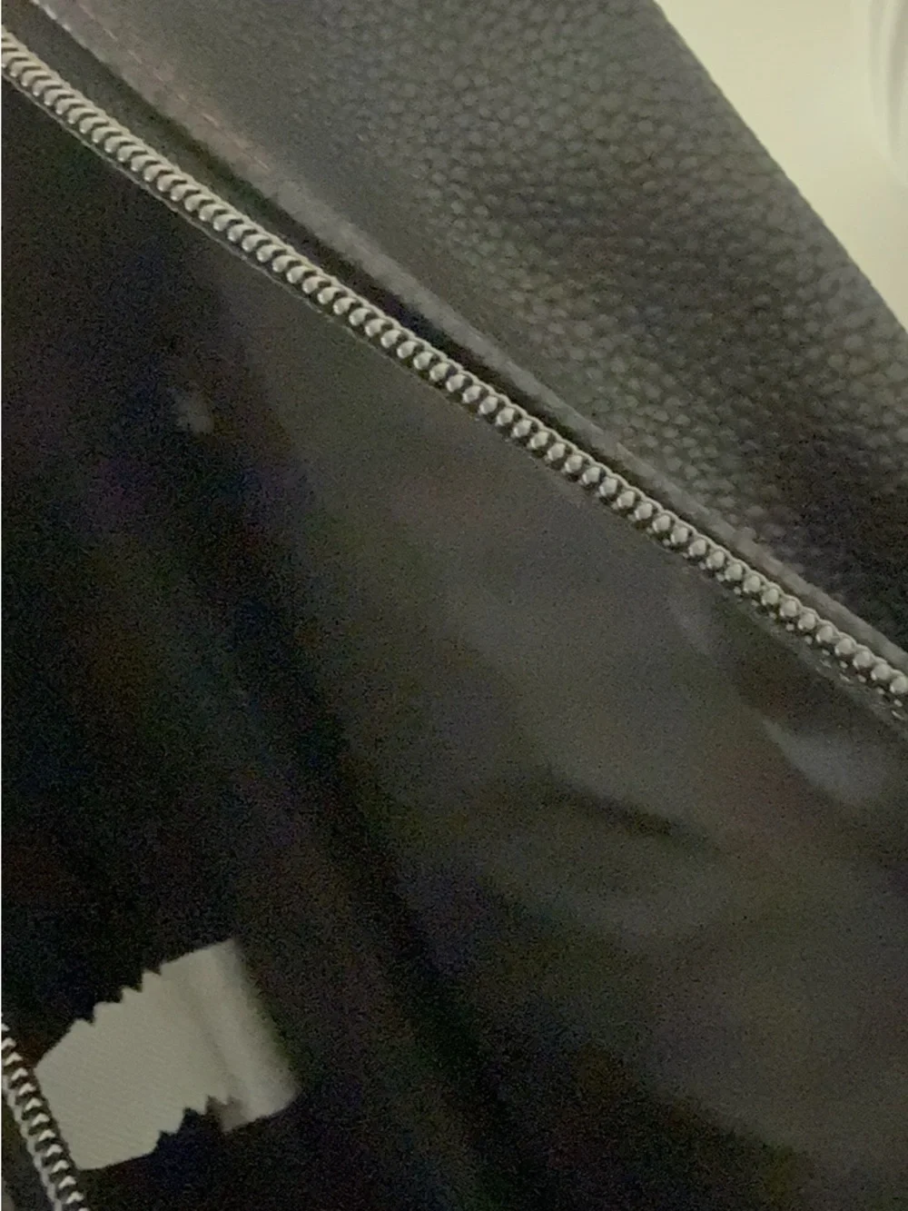 Ralph Lauren Black Leather Messenger Bag with Polo Logo